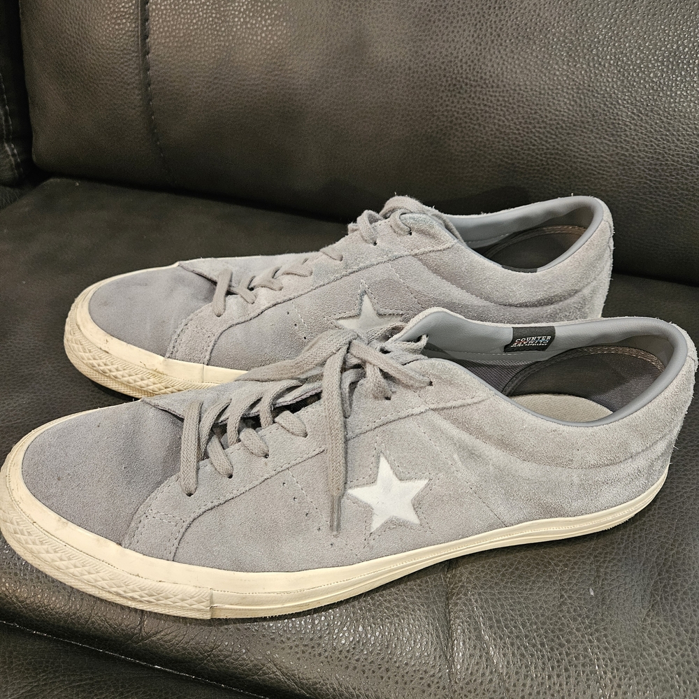 Converse Gray Suede One Star Sneakers